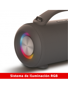 Altavoz Bluetooth Portátil HAEGER Super Boom - Autonomía 24 H, IPX5 a Prueba de Salpicaduras, Luz Led 2